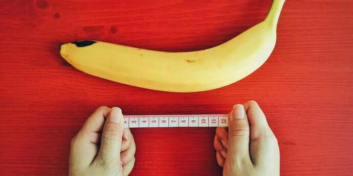 Возьмем, к примеру, банан, измерение пениса перед увеличением. 